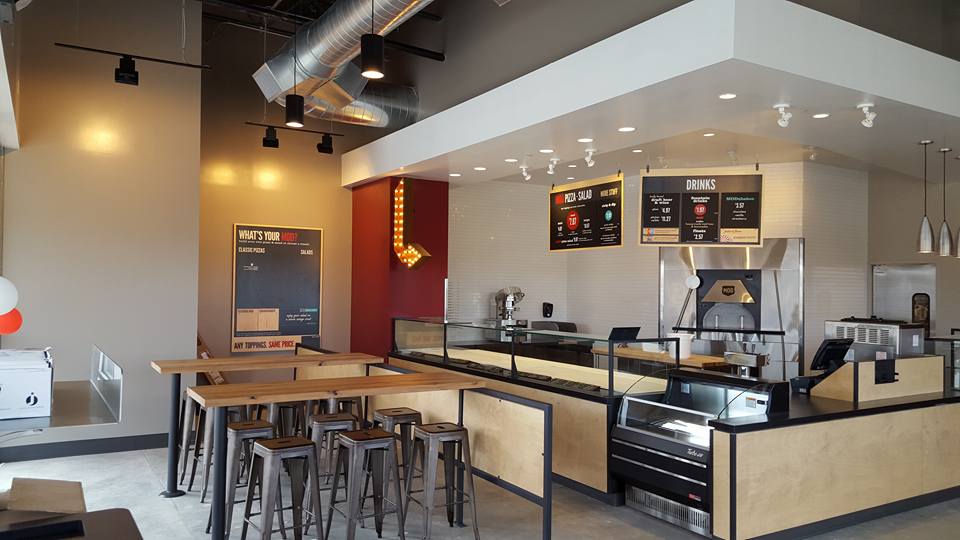 Completed commercial restaurant interior