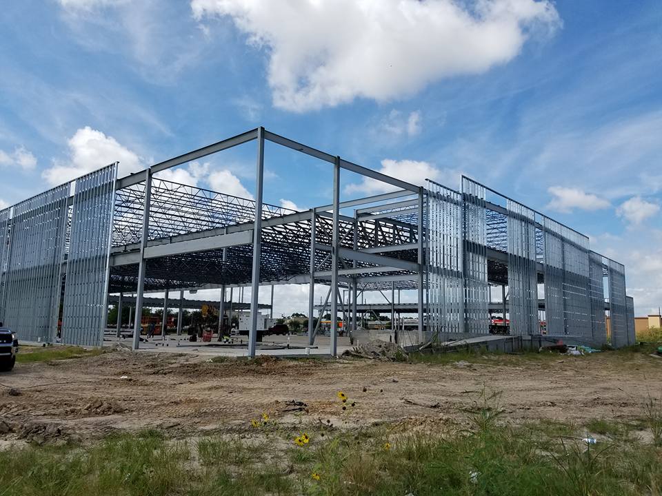 Large commercial steel framing project